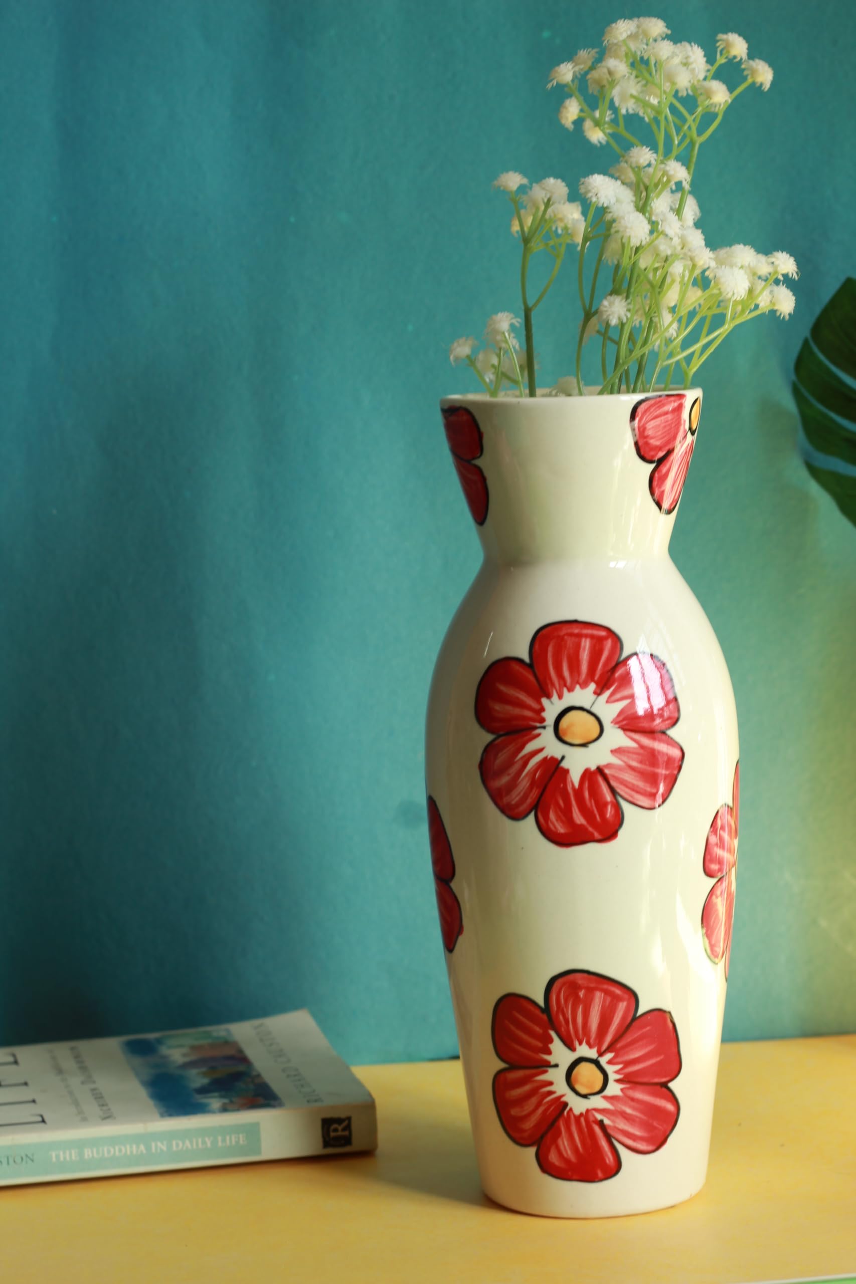 Buy Kawai Homes Bottle Vase Handpainted Flower Design Handmade